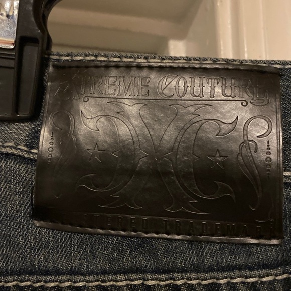 Xtreme Couture Jeans Men’s Size 38 with 31 inch inseam measurement Grunge - Picture 8 of 10